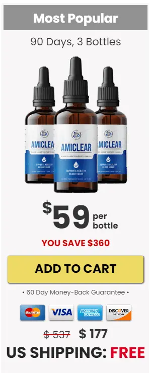 Amiclear order 3 bottle